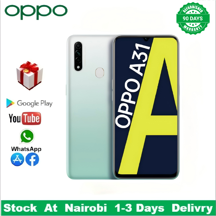 Refurbished OPPO A8 A31 128GB+4GB 6.5"12MP+8MP 4230mAh Fingerprint unlock phone Dual SIM 4G phone Refurbished Phone SmartPhones Mobile Phones 128GB phone 4G Phones oppp phone smartphone