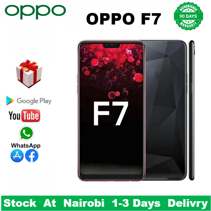 Refurbished OPPO A3 F7 128GB+4GB 6.23"16MP+25MP 3400mAh Fingerprint unlock phone Dual SIM 4G phone Refurbished Phone SmartPhones Mobile Phones 128GB phone 4G Phones oppp phone smartphone