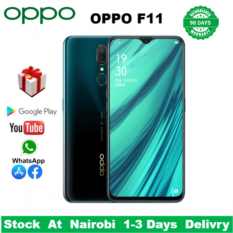 Refurbished  OPPO F11 A9 128GB+6GB 6.5" 48MP+16MP 5000mAh Fingerprint unlock phone Dual SIM 4G phone Refurbished Phone SmartPhones Mobile Phones 128GB phone 4G Phones oppp phone smartphone