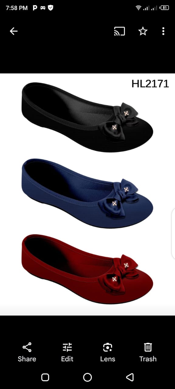 Ladies canvas flat dolly shoes