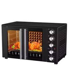 🔥 45L Rebune Commercial Double Door Oven 🍞🍗 – Rotisserie, Timer, Top & Bottom Heating, Convection Bake, Large Capacity, 2800W Power – For Home & Business Use