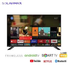 🎉 Solarmax 32 Inch Frameless Smart Android TV 📺 HD Ready | WiFi | Bluetooth | HDMI & USB Ports | Netflix & YouTube | Energy Saving | Wall Mount | FREE WALL BRACKET + TV Guard 🌟