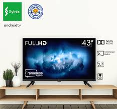 📺 Syinix 43″ Frameless Google/Android Smart TV – FHD/2K HDR | Dolby Audio 24 W | Bluetooth & Chromecast | DVB‑T2/S2 | Voice Remote+ FREE TV GUARD