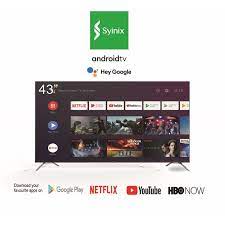 📺 Syinix 43″ Frameless Google/Android Smart TV – FHD/2K HDR | Dolby Audio 24 W | Bluetooth & Chromecast | DVB‑T2/S2 | Voice Remote+ FREE TV GUARD