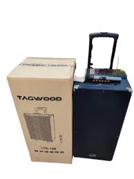 🔥Tagwood 15” Trolley Speaker – Powerful Bass – Bluetooth – USB/SD Support – FM Radio – Rechargeable Battery – Karaoke Mic Input – LED Display – Portable & Loud
