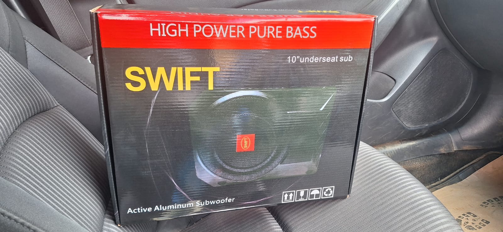 SWIFT 10'CAS Car Radio -  These subwoofers are designed to fit under the seats of a vehicle, maximizing space efficiency without compromising on sound quality.