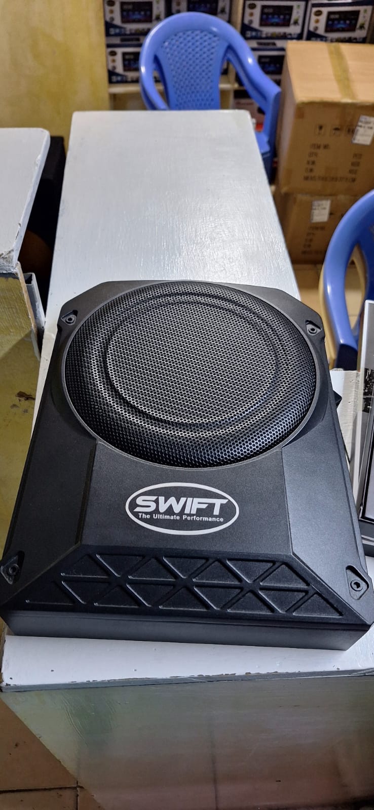SWIFT 10'CAS Car Radio -  These subwoofers are designed to fit under the seats of a vehicle, maximizing space efficiency without compromising on sound quality.