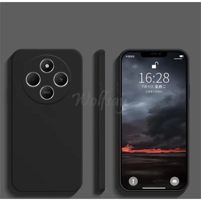 Tecno Spark 30C Black Soft Silicone Phone Case/ Cover
