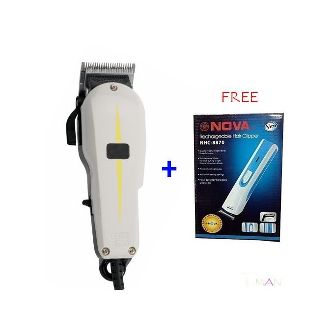 Geemy Kinyozi Shaver With Free Rechargeable Hair And Beard Trimmer