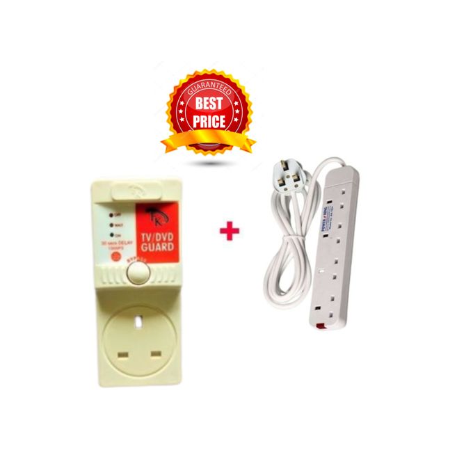 Fk Surge Protectors/TV & DVD Guard + 4 Way Extension.