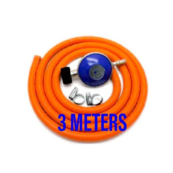 Power King 4 way power extension with switch + 6KG GAS REGULATOR + pipe and clips