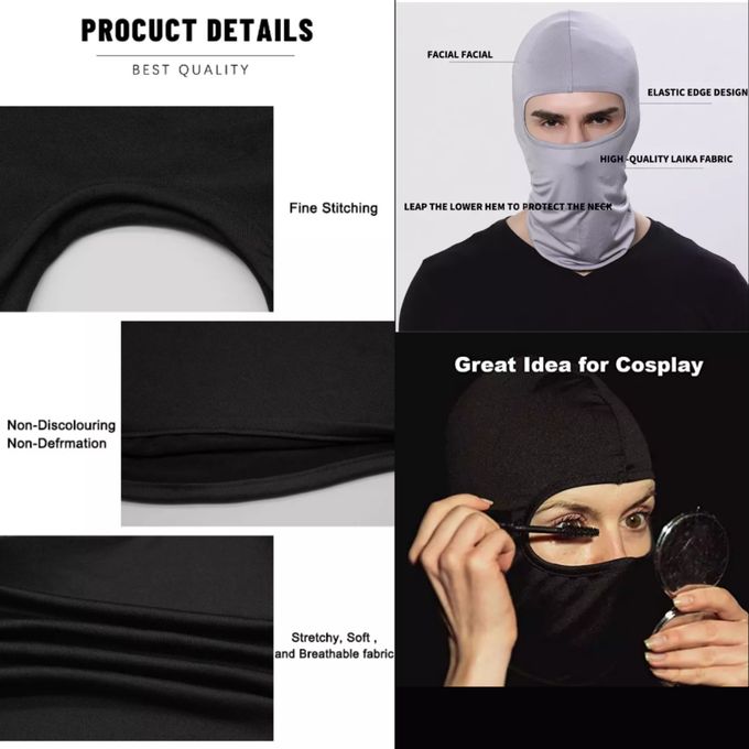 Ski Mask Balaclava +Free Black Silk Durag -Quality Guaranteed Products