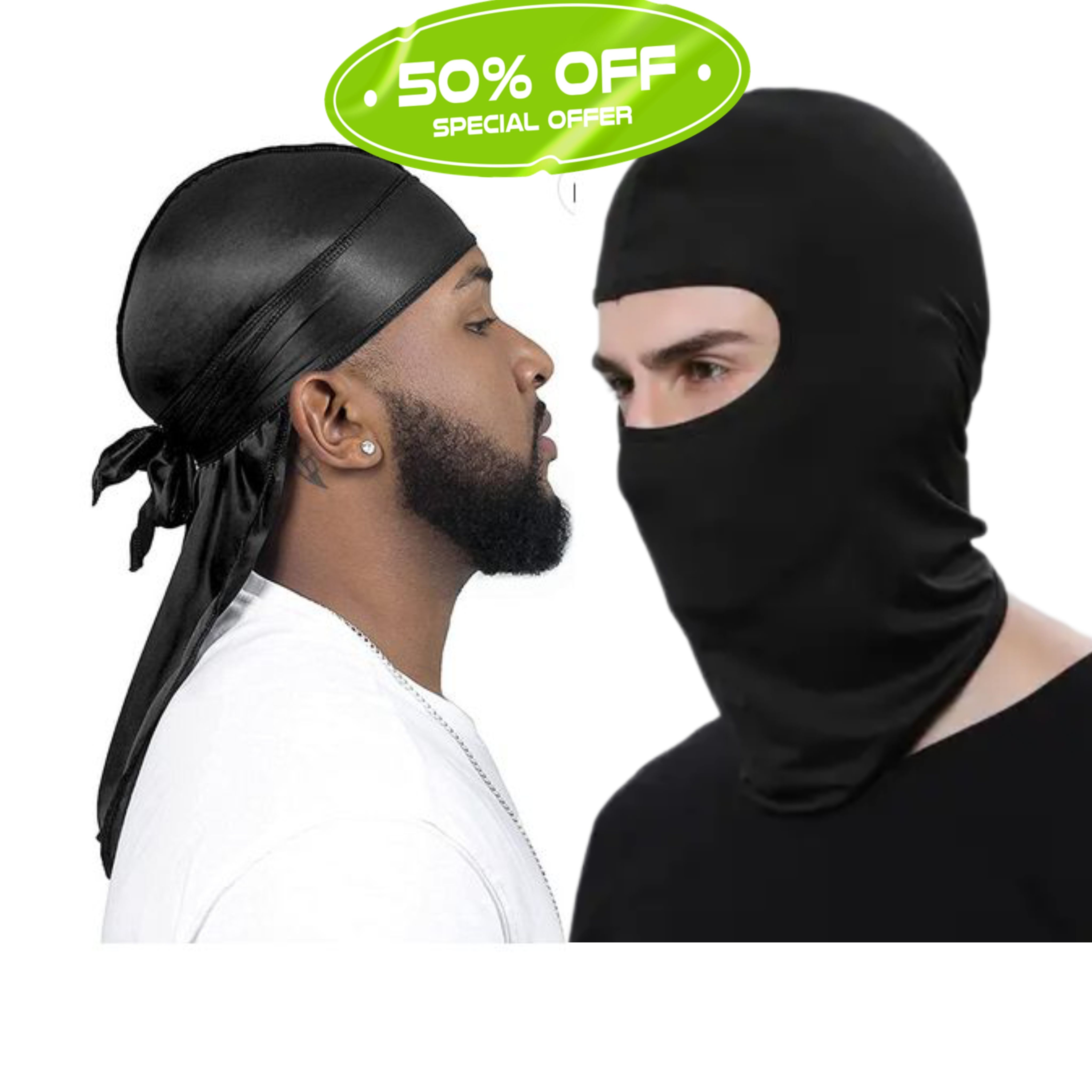 Ski Mask Balaclava +Free Black Silk Durag -Quality Guaranteed Products
