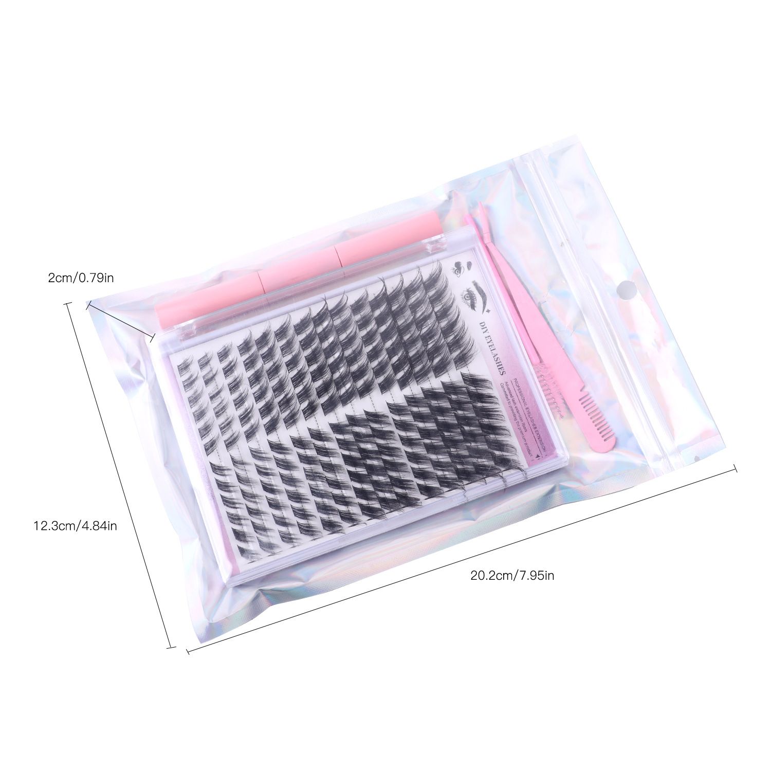 168clusters False eyelashes Natural thick false eyelashes