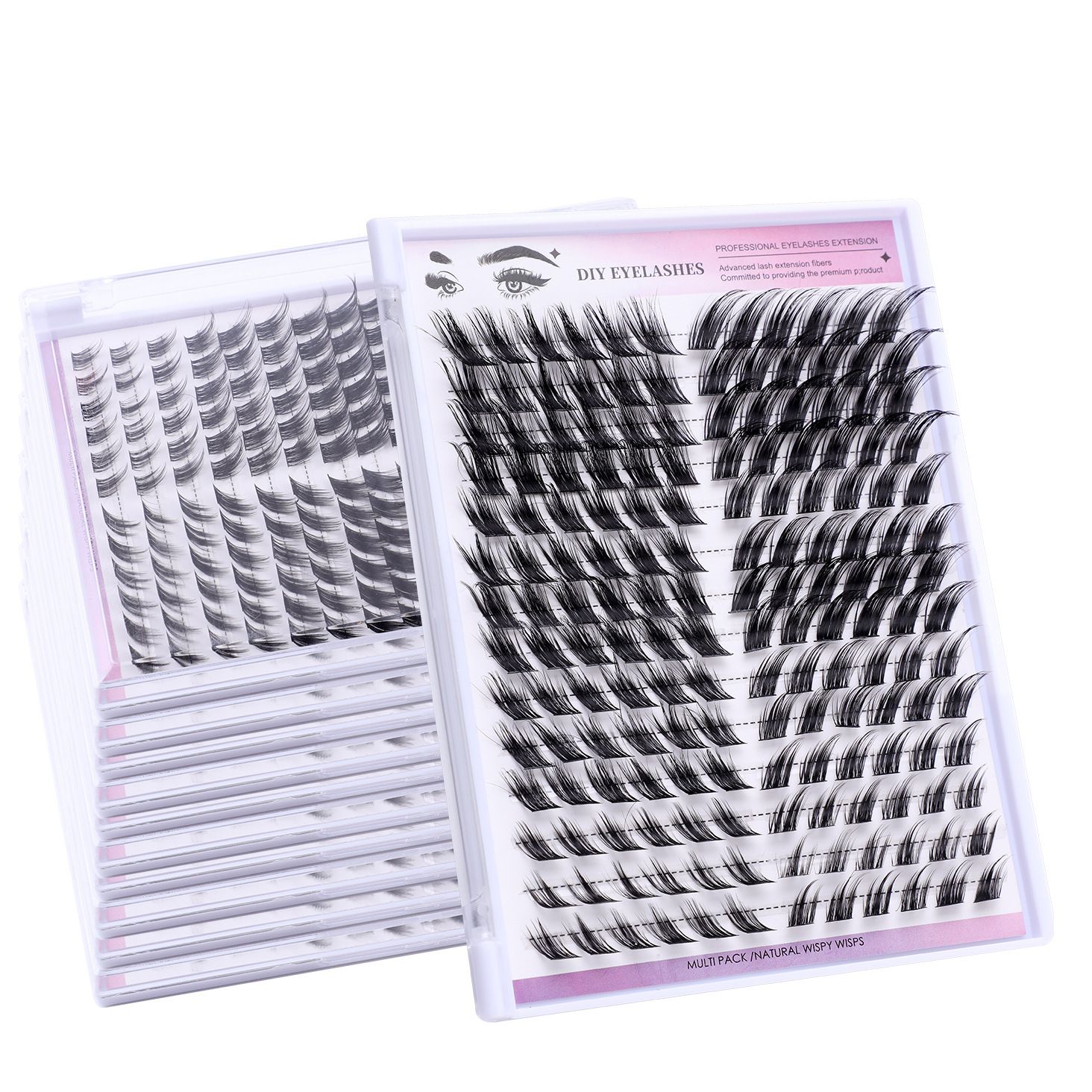 168clusters False eyelashes Natural thick false eyelashes
