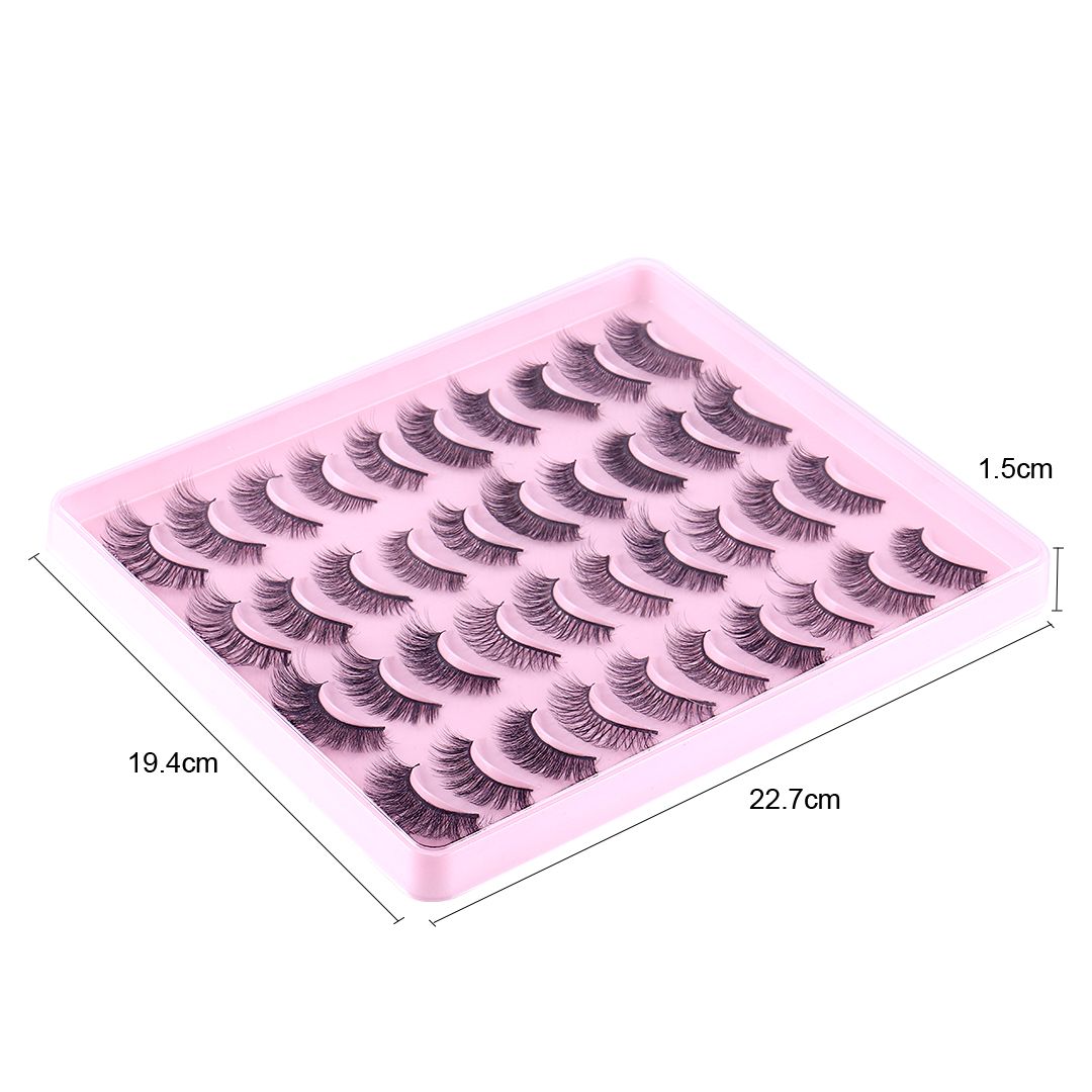 20pairs False Eye Lashes Natural thick false eyelashes, long eyelashes simulation