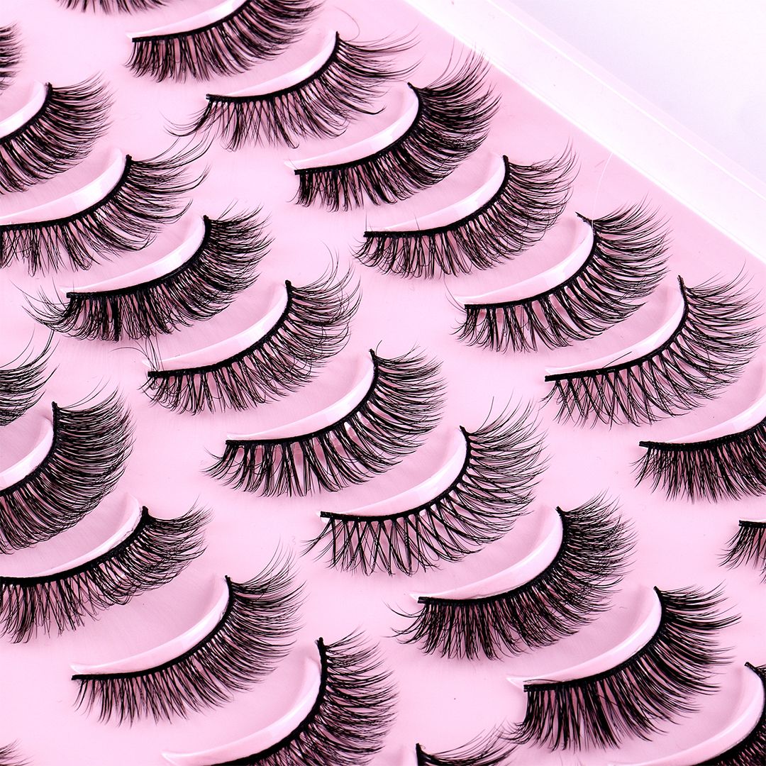20pairs False Eye Lashes Natural thick false eyelashes, long eyelashes simulation