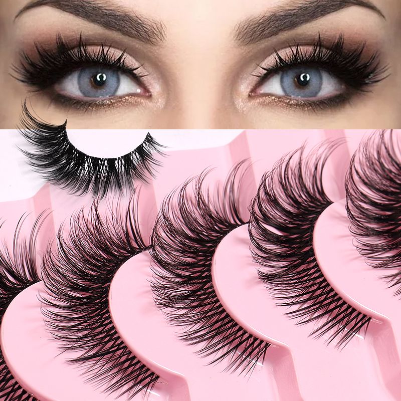 7pairs False Eye Lashes Natural thick false eyelashes, long eyelashes simulation