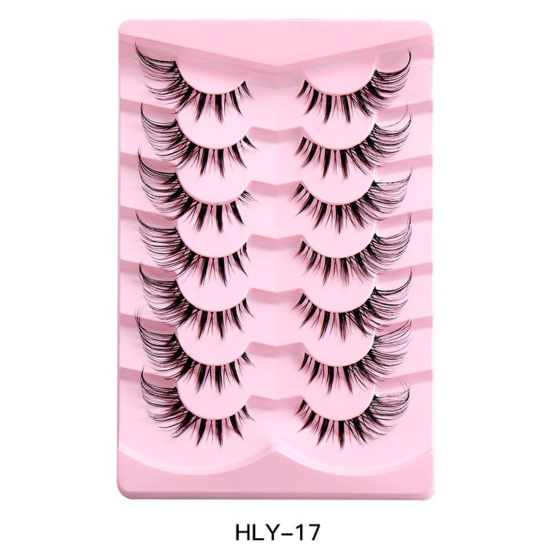 7pairs False Eye Lashes Natural thick false eyelashes, long eyelashes simulation