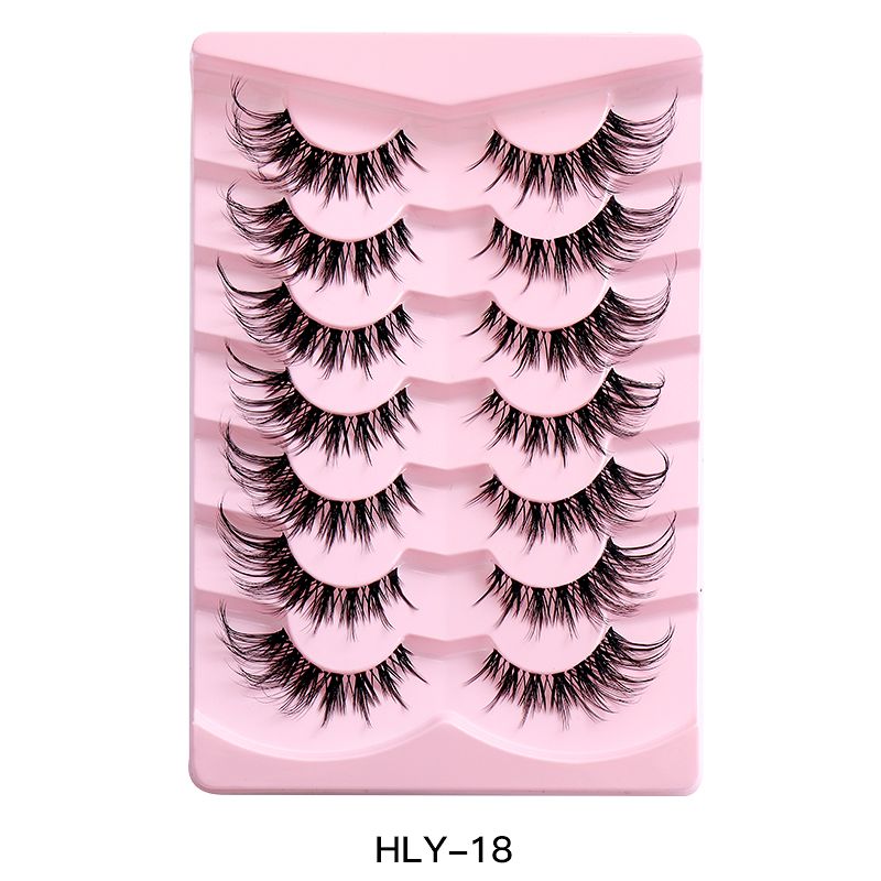 7pairs False Eye Lashes Natural thick false eyelashes, long eyelashes simulation