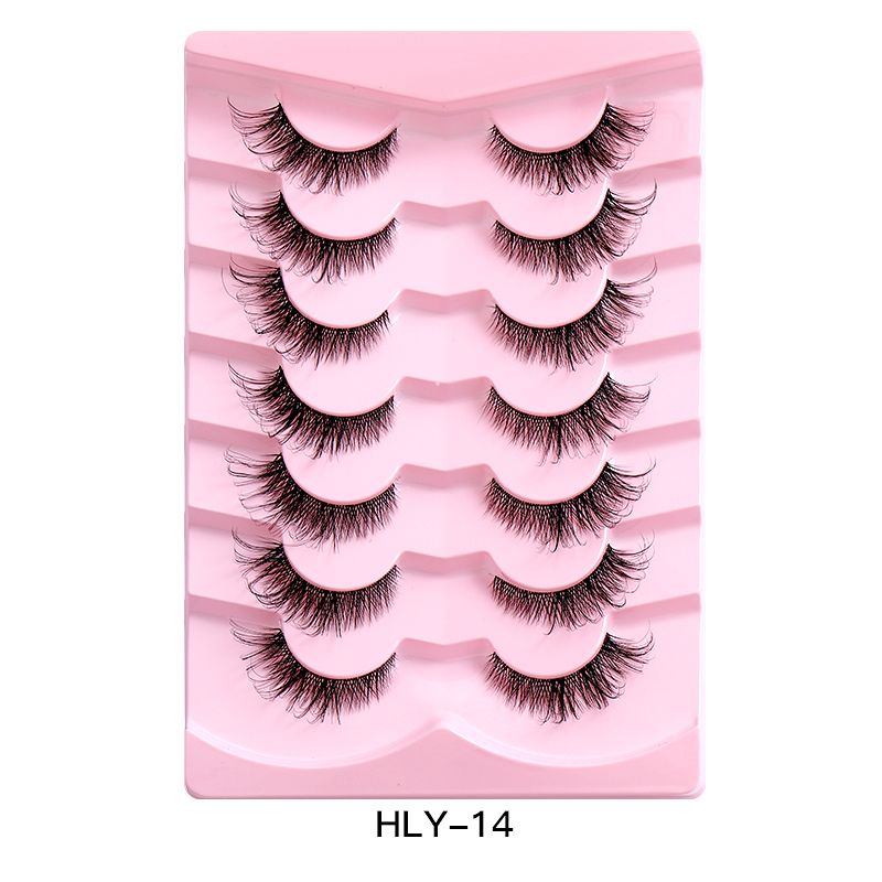 7pairs False Eye Lashes Natural thick false eyelashes, long eyelashes simulation