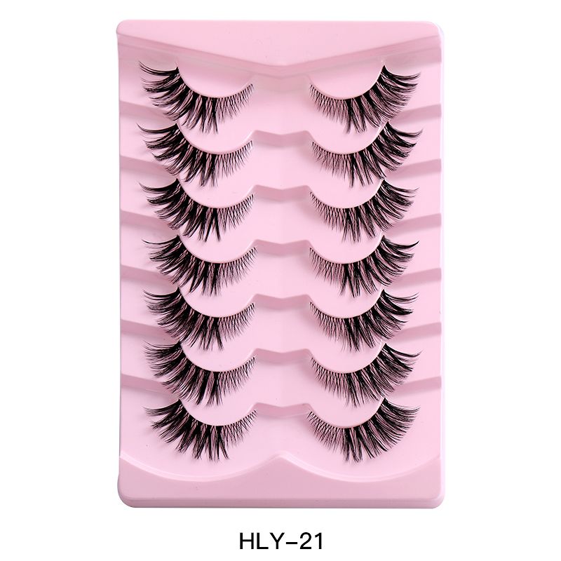 7pairs False Eye Lashes Natural thick false eyelashes, long eyelashes simulation