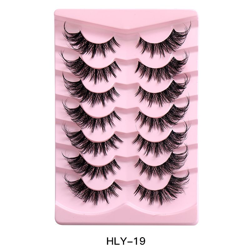 7pairs False Eye Lashes Natural thick false eyelashes, long eyelashes simulation