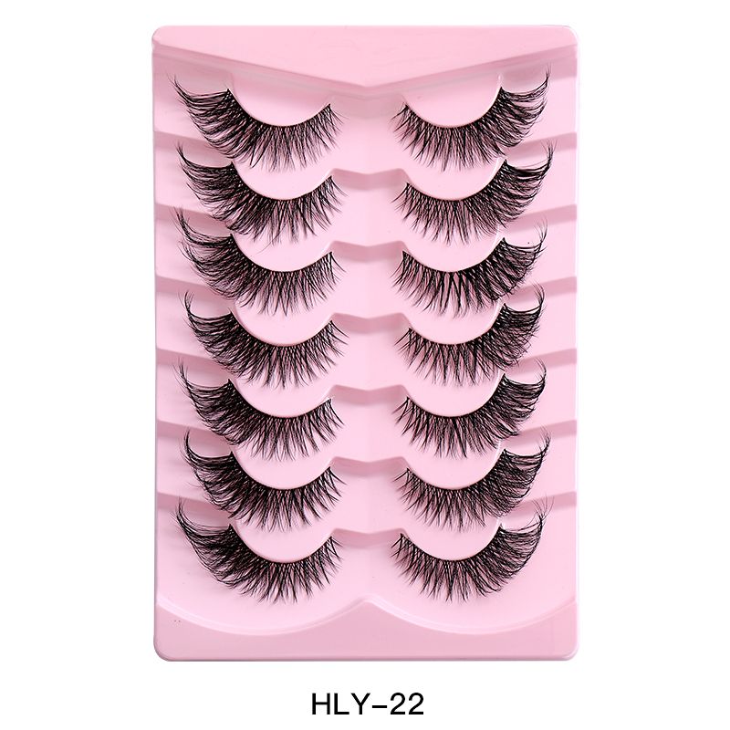 7pairs False Eye Lashes Natural thick false eyelashes, long eyelashes simulation