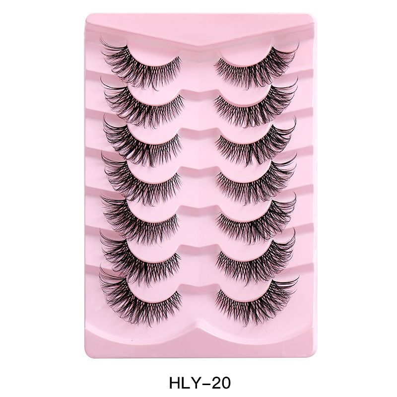 7pairs False Eye Lashes Natural thick false eyelashes, long eyelashes simulation