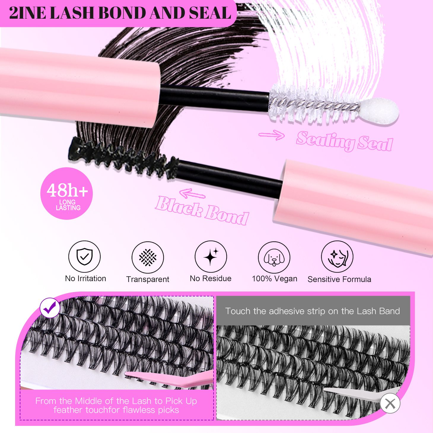 404clusters False Eye Lashes Natural thick false eyelashes, long eyelashes simulation
