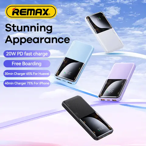 Power bank fast charging powerbank 20,000mAh ultra slim portable powerbank high capacity original powerful power bank large capacity fast charging powerbank(Black)