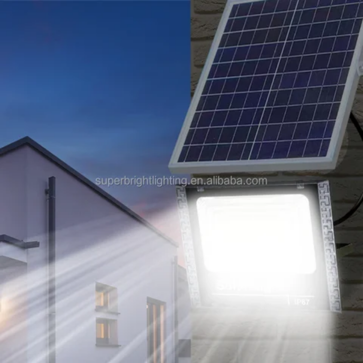 100W Solar Floodlight Dusk to dawn solar security light solar street floodlight outdoor waterproof security solar light