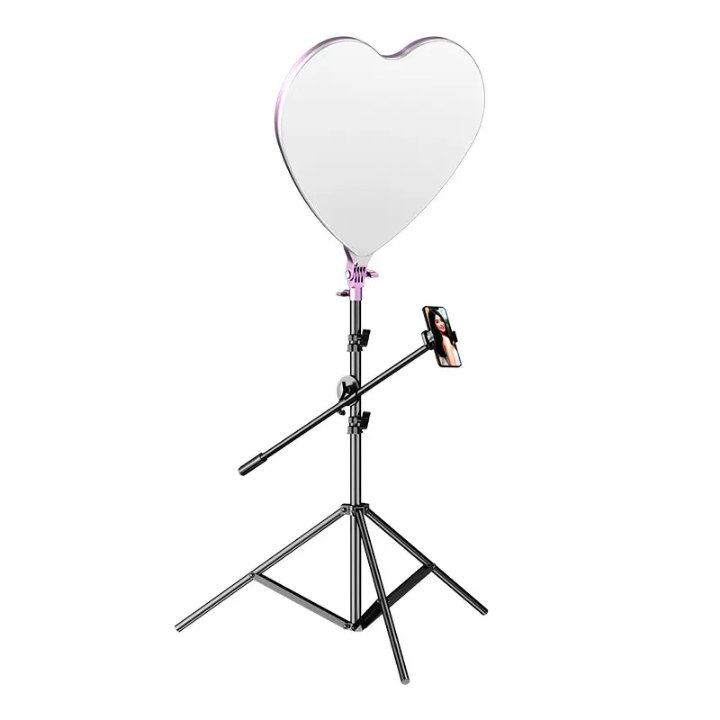13inch video Light super bright heart shaped Ring Light with tripod stand &phone holder live streaming light ,heart shaped Ring Light,beauty light with tripod stand for studio light, live streaming,