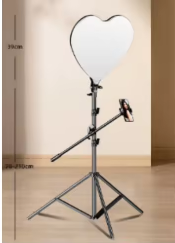 13inch video Light super bright heart shaped Ring Light with tripod stand &phone holder live streaming light ,heart shaped Ring Light,beauty light with tripod stand for studio light, live streaming,