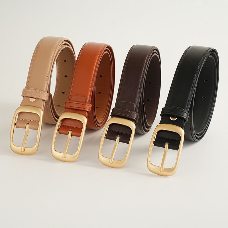 105cm New belt, women's belt, niche design, needle buckle belt decoration, suit jeans, simple and versatile, black belt, trendy