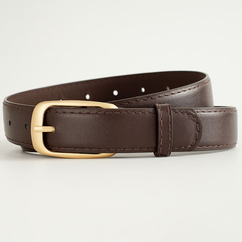 105cm New belt, women's belt, niche design, needle buckle belt decoration, suit jeans, simple and versatile, black belt, trendy