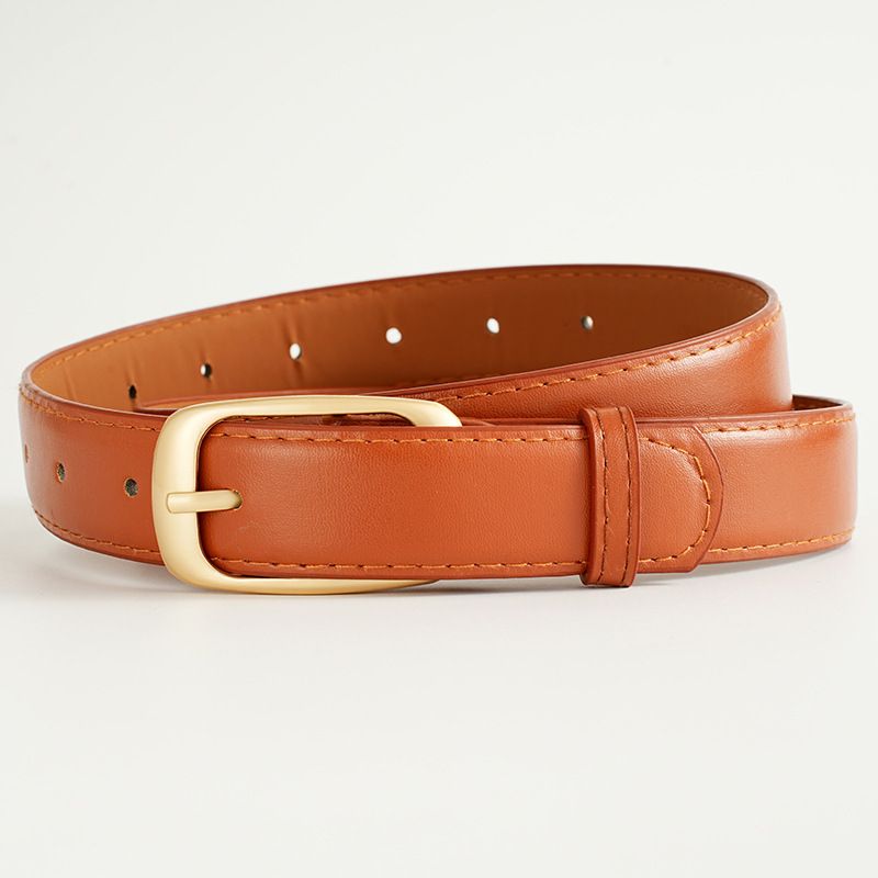 105cm New belt, women's belt, niche design, needle buckle belt decoration, suit jeans, simple and versatile, black belt, trendy