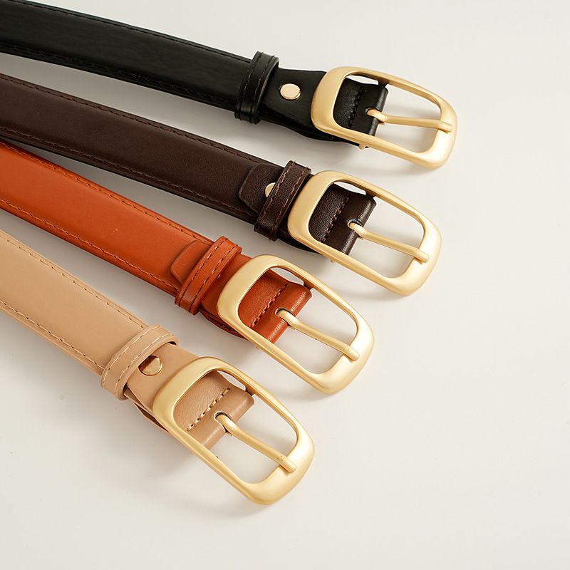 105cm New belt, women's belt, niche design, needle buckle belt decoration, suit jeans, simple and versatile, black belt, trendy