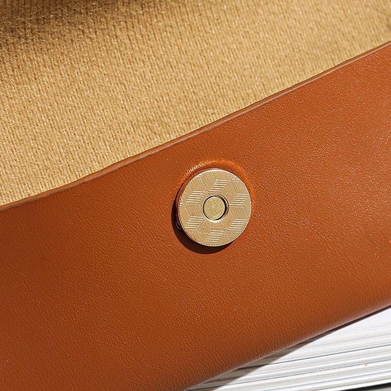 Soft leather glasses pouch portable ins glasses case sunglasses sunglasses storage bag myopia lens protection