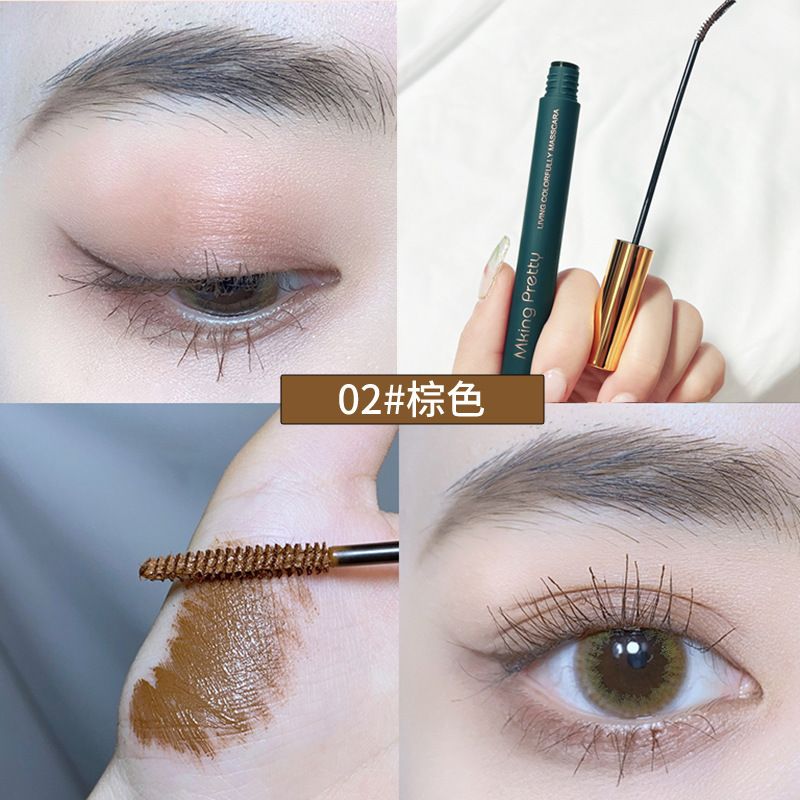 Waterproof mascara will last for a long timeMakeup Eye black cross-border super longthin brush head, durable waterproof, thick,curly and non smudging