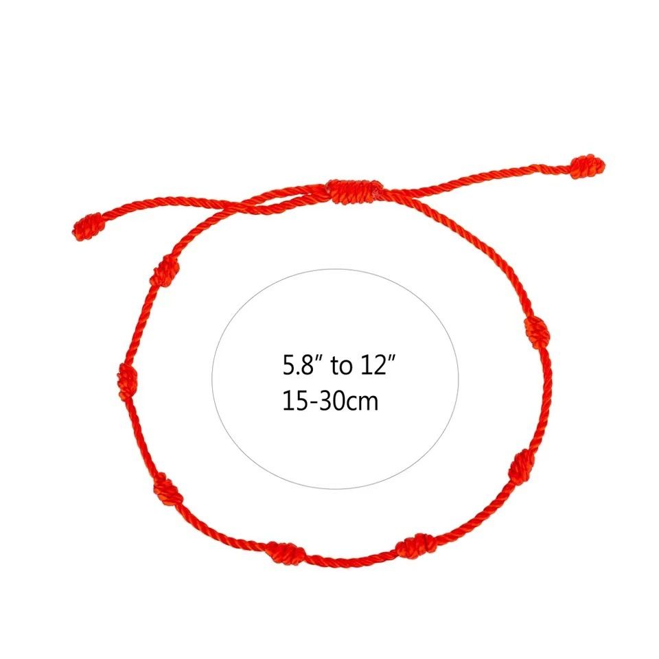 Popular 7 Knot Lucky Bracelet Simple Personality Hand-woven Adjustable Couple Friendship Bracelet, couple gifts