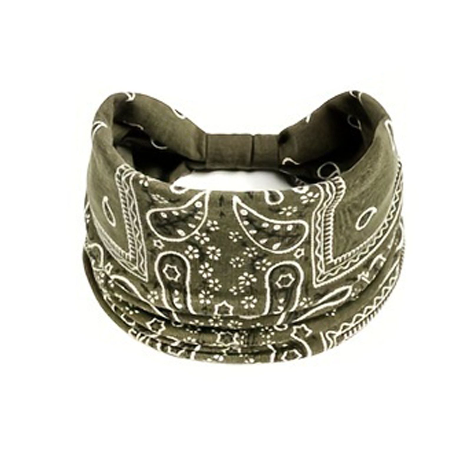 Cashew headscarf, headband, hair accessory, bohemian stretch cross sport