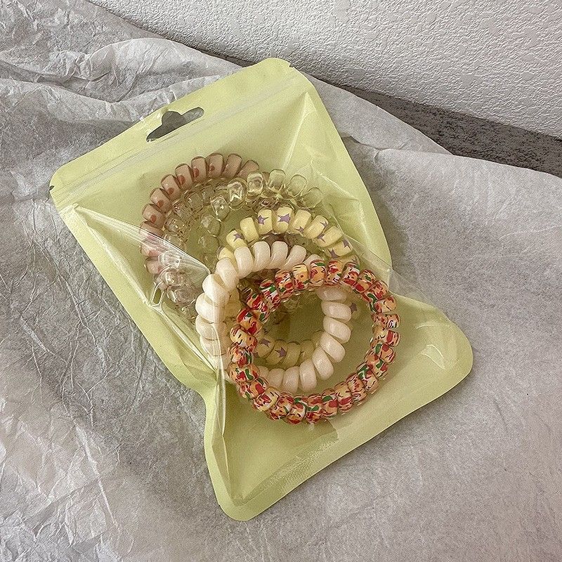 Dopamine candy-colored phone line hair ties, simple hair bands, basic hair ties, high elasticity, durable and new.hair accessories