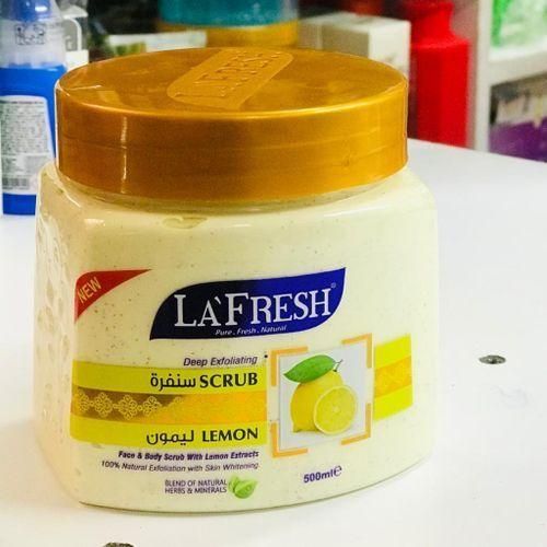 Exfoliating Face And Body Scrub -Lemon