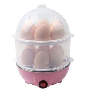 Double Layer Electric Egg Boiler Automatic Off 14 Egg Poacher