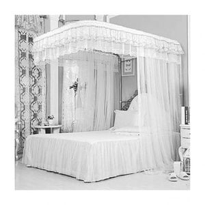 Two Stand Metallic Mosquito Net With Rails 6X6 Super Luxury Baby and Adult Standard and Double Bed U Shape Mosquito Net