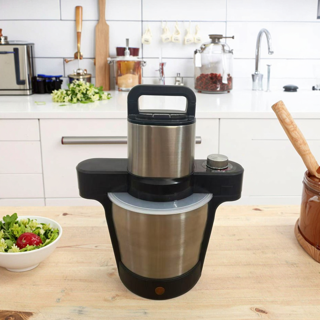 Synix Fully Automatic Ugali Cooker Swallow Maker Pounding Machine Cooker. Portable Electric Kitchen Swallow Maker Variable Speed Meat Grinding Food Cooking Blender for Household Hotel Use Push