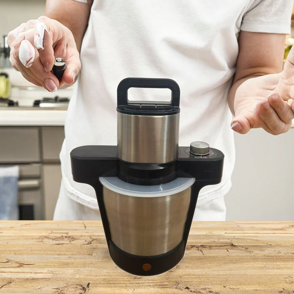 Synix Fully Automatic Ugali Cooker Swallow Maker Pounding Machine Cooker. Portable Electric Kitchen Swallow Maker Variable Speed Meat Grinding Food Cooking Blender for Household Hotel Use Push
