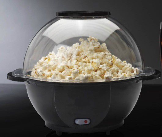 12 CUP Electric Popcorn Maker Machine Stirring Popcorn Popper Oil Popped Popcorn Machine with Butter Melting Electric Popcorn Maker