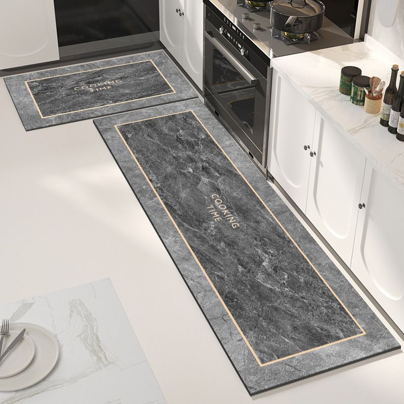 2pcs Spice Print Kitchen Rugs Soft Comfortable Mat Waterproof Non-Slip Floor Mat Runner Rug Absorbent Machine Washable Carpet Kitchen Hallway